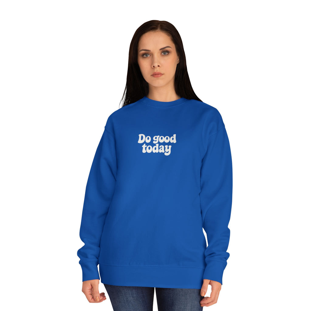 Do Good Today Crewneck Sweatshirt — OBFA Est. 2025 Retro Graphic
