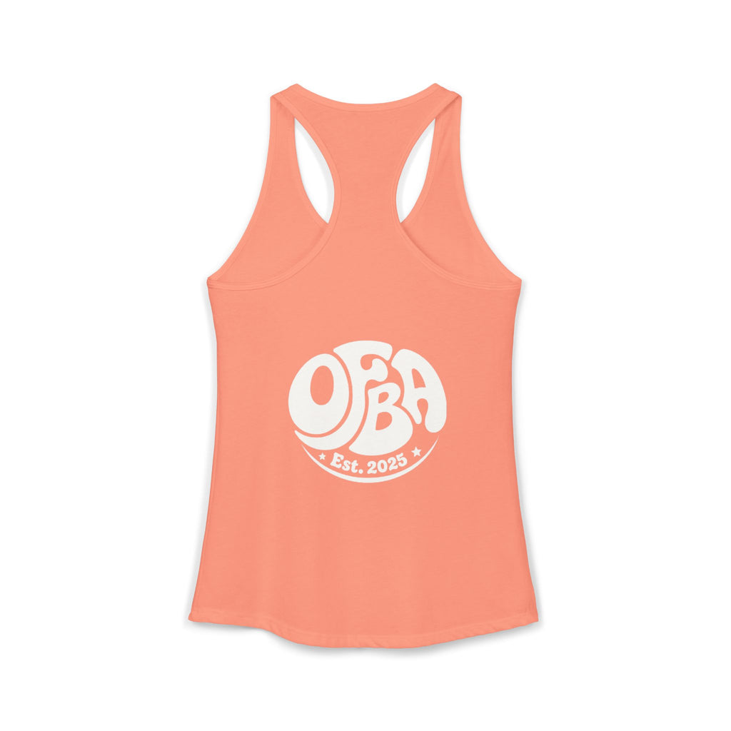 Women's "Do good today" Racerback Tank - OFBA Est 2025 logo
