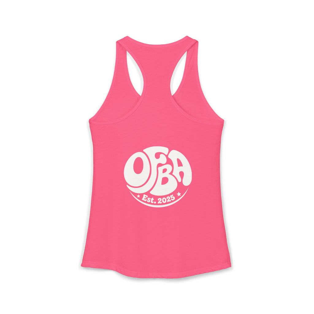 Women's "Do good today" Racerback Tank - OFBA Est 2025 logo