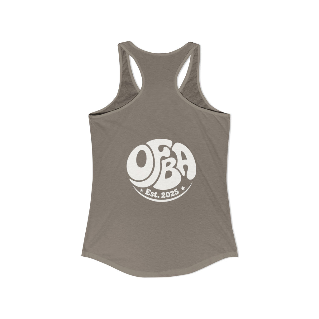 Women's "Do good today" Racerback Tank - OFBA Est 2025 logo
