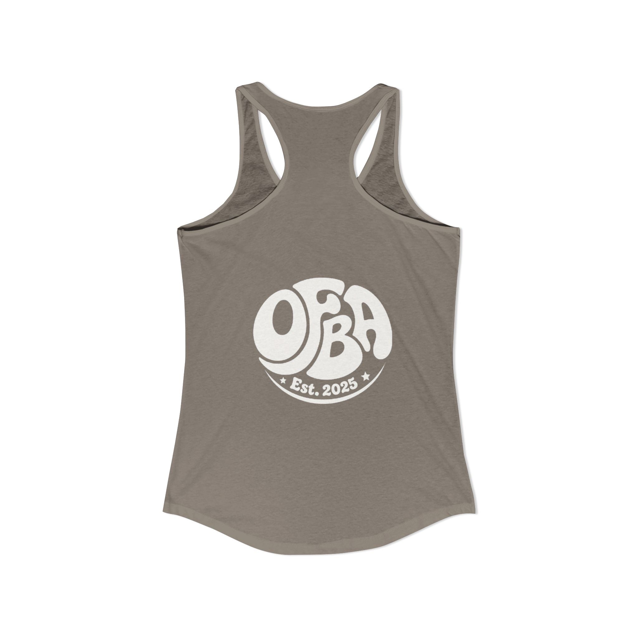 Women's "Do good today" Racerback Tank - OFBA Est 2025 logo