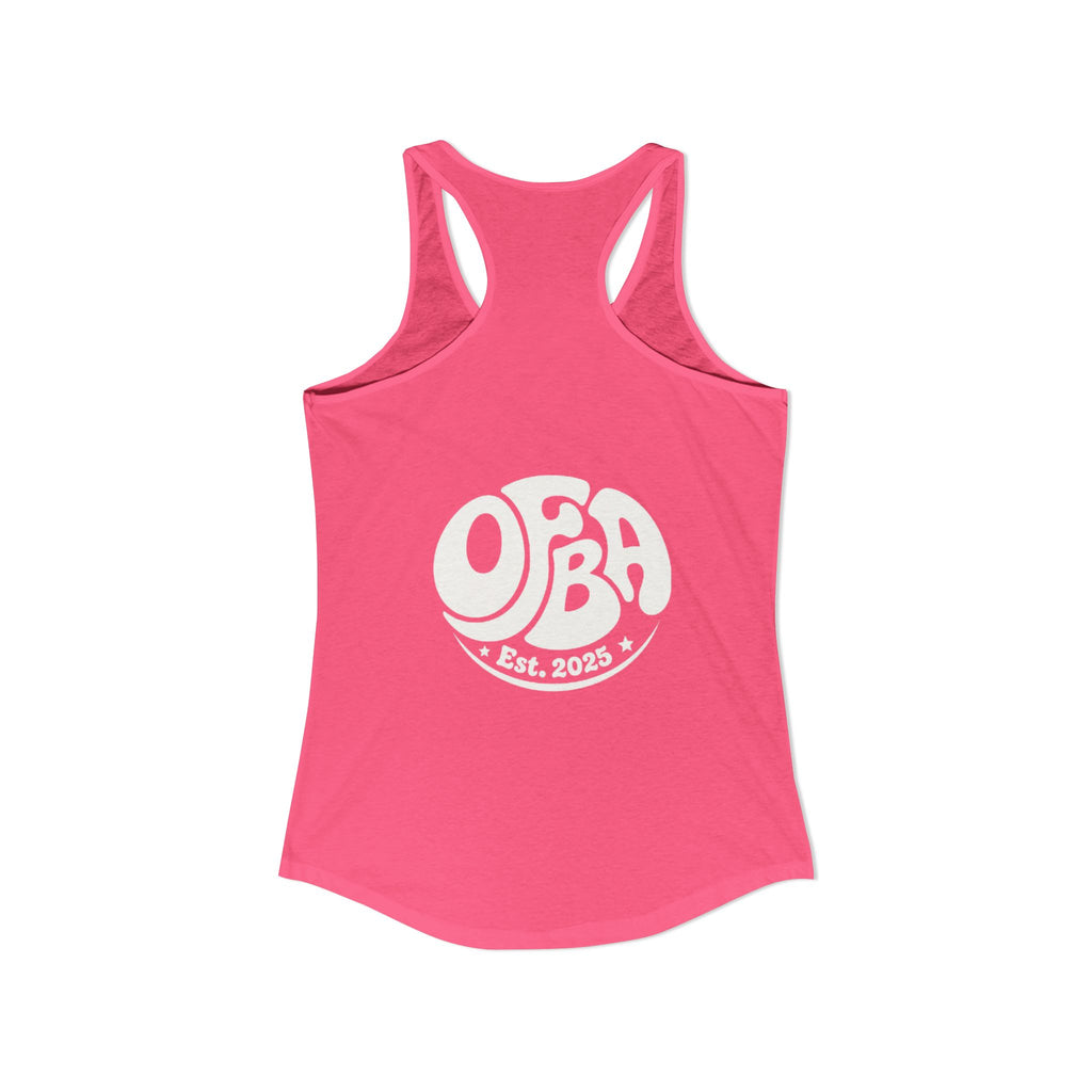 Women's "Do good today" Racerback Tank - OFBA Est 2025 logo