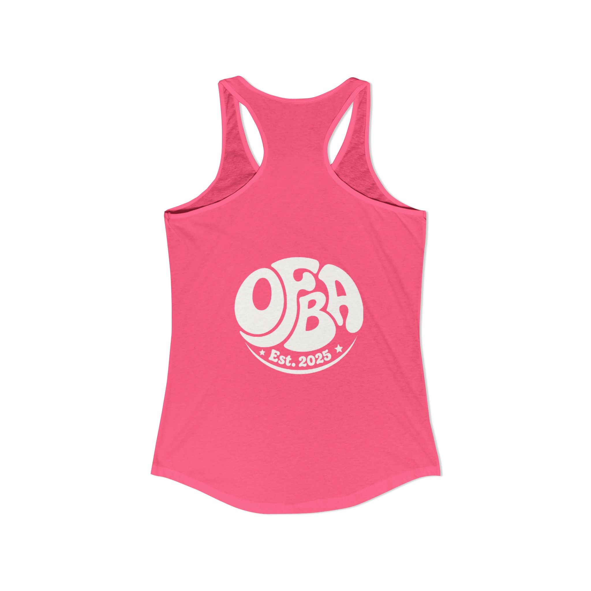 Women's "Do good today" Racerback Tank - OFBA Est 2025 logo