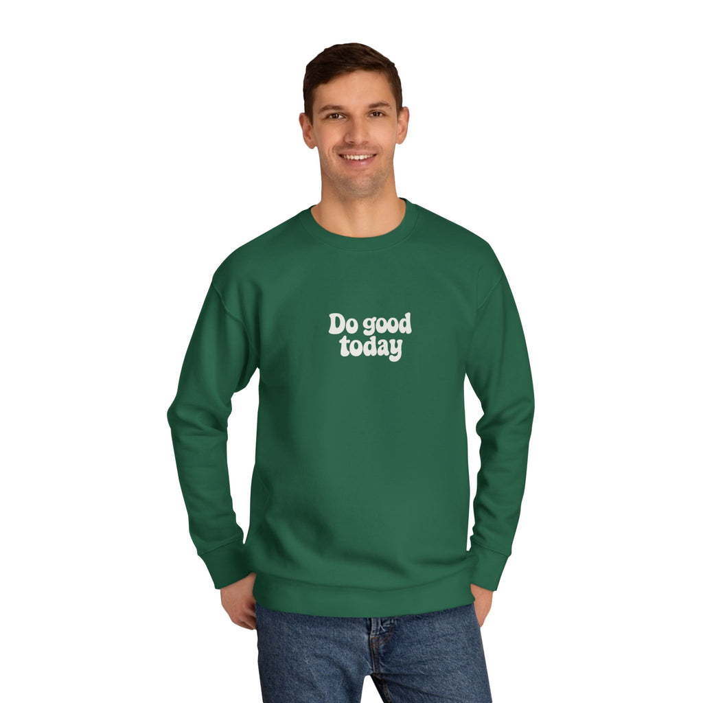 Do Good Today Crewneck Sweatshirt — OBFA Est. 2025 Retro Graphic