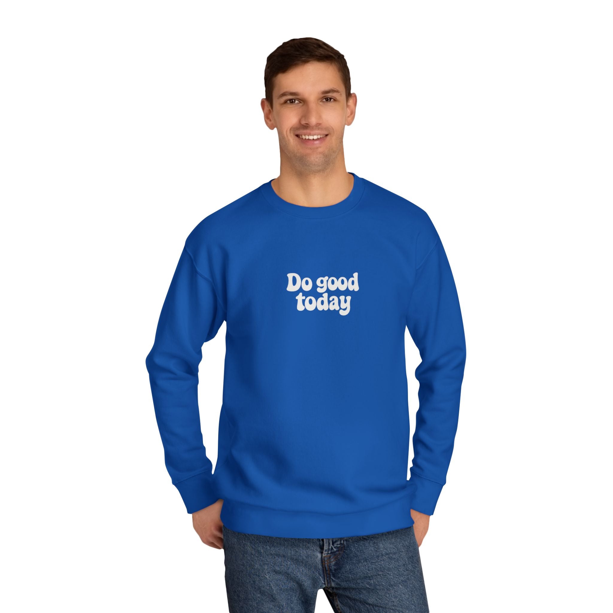 Do Good Today Crewneck Sweatshirt — OBFA Est. 2025 Retro Graphic